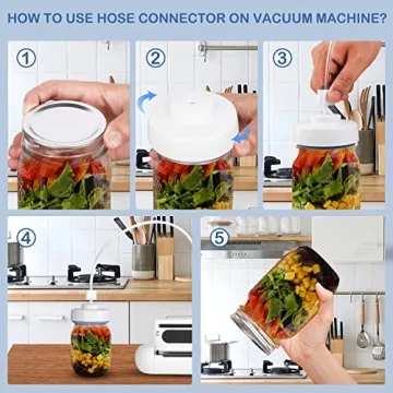 RECAT Mason Jar Vacuum Sealer for FoodSaver Machines