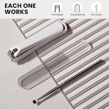 ZERNBER Nail Clippers Set - Portable & Stylish Grooming Kit