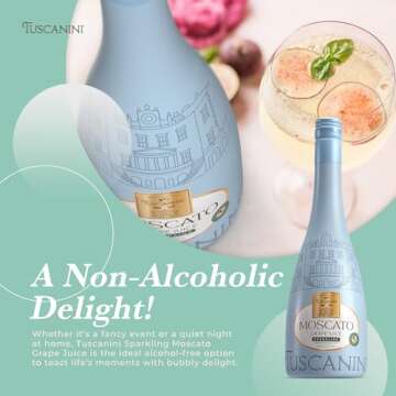Tuscanini Sparkling Moscato Grape Juice - Celebrate with Elegance 25.3oz