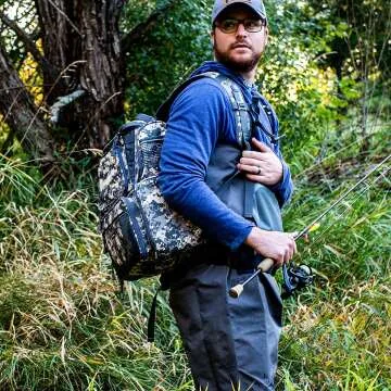 Piscifun Fishing Tackle Backpack: Waterproof & Spacious