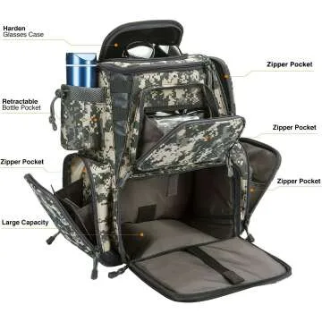 Piscifun Fishing Tackle Backpack: Waterproof & Spacious