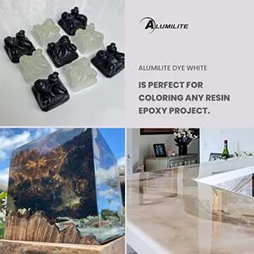 Alumilite Liquid Color Dye Tint for Resin Casing, White, Highly Concentrated for Epoxy Coating, and Urethane, Ideal for Coloring Clear, Translucent, Opaque Art and Craft Projects - 1 Oz