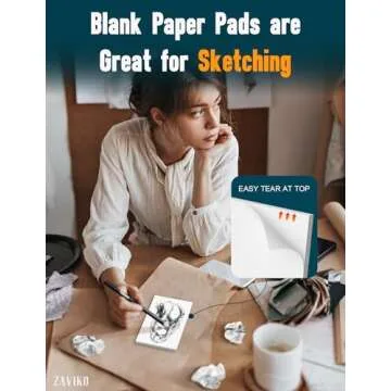 Note Pads 3x5, 6 Pack Small Notepads 3x5 Memo Pads, Small Notebooks 3x5 Scratch Pads, Small Writing Pads of Paper 3x5, White Mini Notepad 3x5 Blank Server Pads, Writing Notes Paper, 50 Sheets/Padad