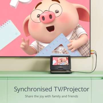 YOTON 9.5" Portable DVD Player for Kids and Car - Fun on the Go!