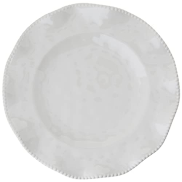 Certified International Perlette Cream Melamine Dinner Plates
