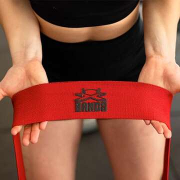 The X Bands Tough Bands - Anti-Snap Fabric Resistance Bands for Women & Men - Extra Strength Workout Bands - Exercise Resistance Bands for Home or Gym Workout - Strength Training Equipment - (70 Lb)…