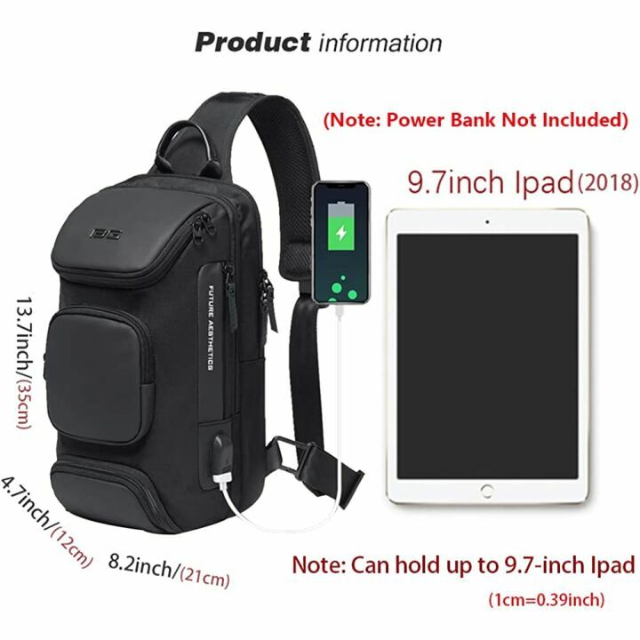 OZUKO Sling Backpack for Men - Stylish & Functional