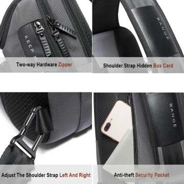 OZUKO Sling Backpack for Men - Stylish & Functional