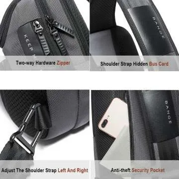 OZUKO Sling Backpack for Men - Stylish & Functional