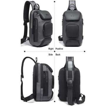 OZUKO Sling Backpack for Men - Stylish & Functional