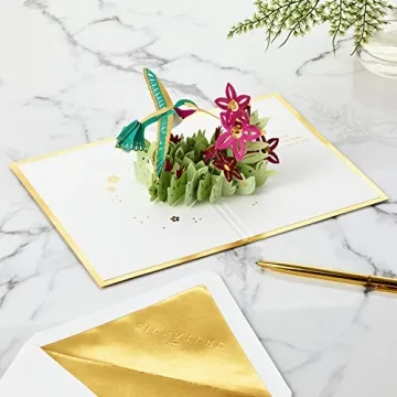 Stunning Hummingbird Pop Up Mother's Day Card by Hallmark