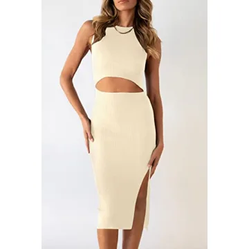 PRETTYGARDEN Women's Summer Midi Bodycon Dress Comfortable Stylish