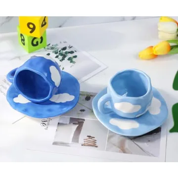 Noviko Cloud Mug with Saucer Charm for Everyone