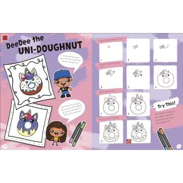 Cute Food Drawing Kit for Creative Kids - Art Fun