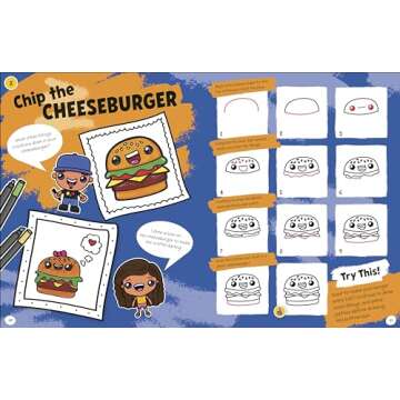 Cute Food Drawing Kit for Creative Kids - Art Fun