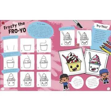Cute Food Drawing Kit for Creative Kids - Art Fun