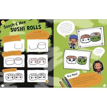 Cute Food Drawing Kit for Creative Kids - Art Fun