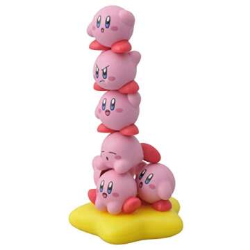 Ensky Kirby Nosechara Stacking Figure Assortment - 10 Unique Kirbys with Warp Star