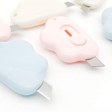 Cute Retractable Box Cutters - 3Pcs Mini Utility Knife