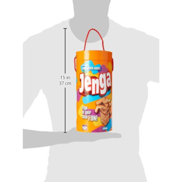 Hasbro Gaming Jenga Wooden Blocks Stacking Tumbling Tower, Kids Game Ages 6 and Up (Amazon Exclusive)