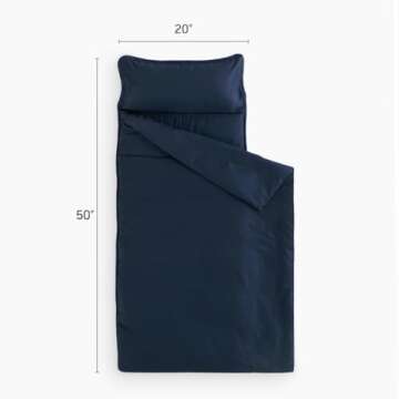 Wake In Cloud - Toddler Nap Mat with Pillow and Blanket, for Kids Boys Girls in Kindergarten Daycare...