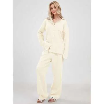 Stylish Cotton Pajama Sets for Women - Heart Print