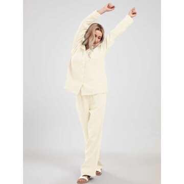 Stylish Cotton Pajama Sets for Women - Heart Print