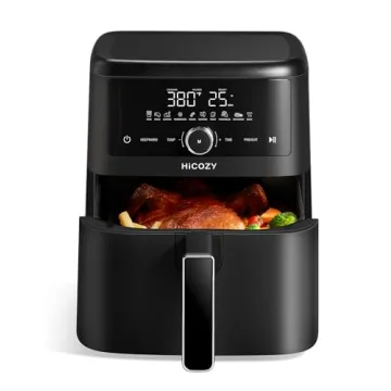 HiCOZY 10-in-1 Air Fryer - Family-Sized, Easy Clean, 80% Less Oil
