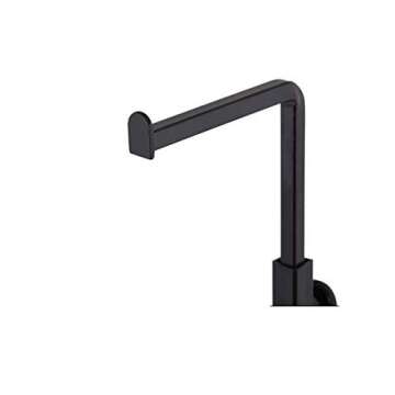 Greneric 2 Pack Metal Handbag Rack Hanging Clutch Bag Holder Display stand Adjustable Height Retail Countertop Free Standing Display Stands with Single Hook For Bags,Purses,Wig (black)