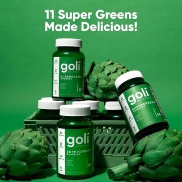 Goli Supergreens Gummies - Vegan Health Booster 60 Count
