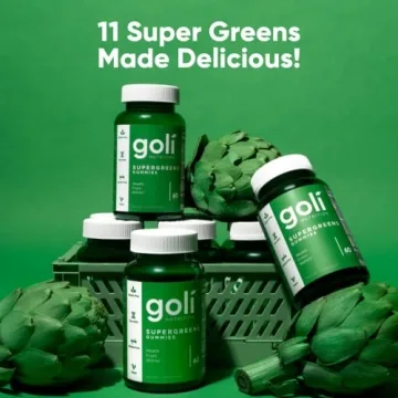 Goli Supergreens Gummies - Vegan Health Booster 60 Count
