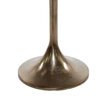 Deco 79 Aluminum Floor Candle Stand Set - 3 Stylish Holders