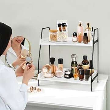 Megsooul Multi-Purpose Coffee Bar Shelf Organizer