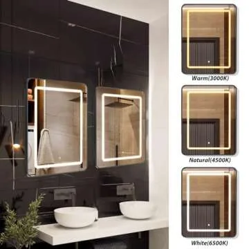 Lighted Medicine Cabinet with Mirror - Modern Upgrade