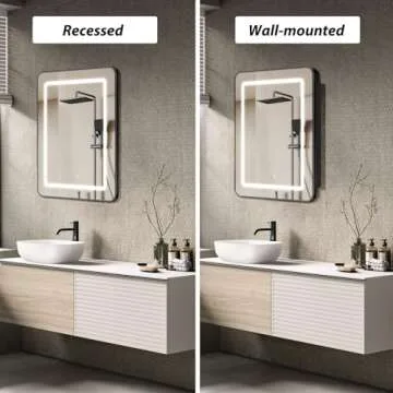 Lighted Medicine Cabinet with Mirror - Modern Upgrade