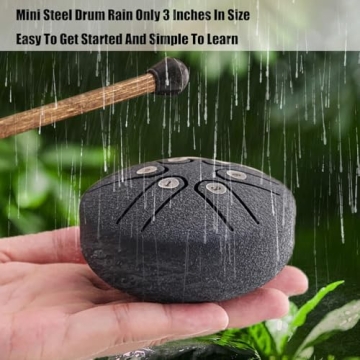 Garden Rain Drum - Mini 3" Handpan Chime for Meditation