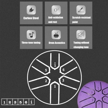 Garden Rain Drum - Mini 3" Handpan Chime for Meditation