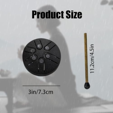 Garden Rain Drum - Mini 3" Handpan Chime for Meditation