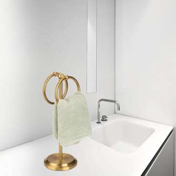 Compact & Stylish Steel Towel Rack Holder Stand
