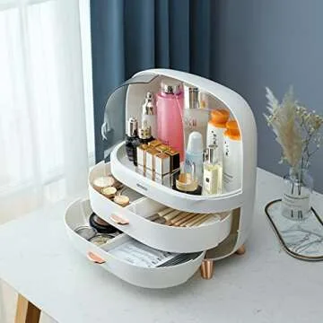 MOPMS Stylish Makeup Organizer with Large Capacity Case