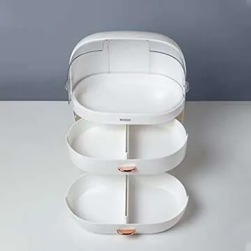 MOPMS Stylish Makeup Organizer with Large Capacity Case