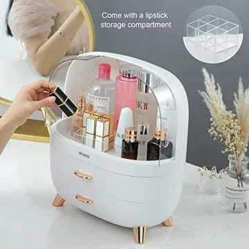 MOPMS Stylish Makeup Organizer with Large Capacity Case