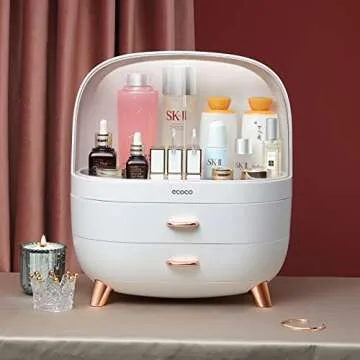 MOPMS Stylish Makeup Organizer with Large Capacity Case