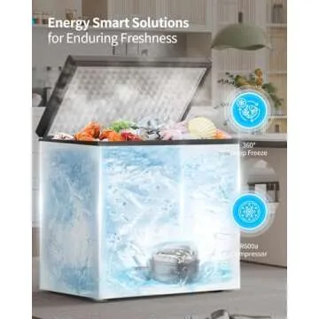 TABU 10 Cu Ft Chest Deep Freezer for Compact Storage Solutions