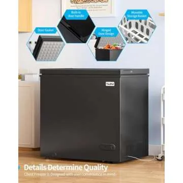 TABU 10 Cu Ft Chest Deep Freezer for Compact Storage Solutions