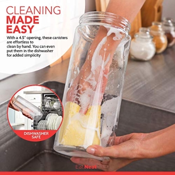 EatNeat Glass Food Storage Containers for Elegant Kitchen Organization