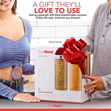 EatNeat Glass Food Storage Containers for Elegant Kitchen Organization
