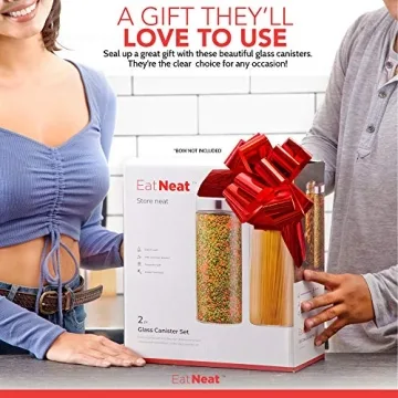 EatNeat Glass Food Storage Containers for Elegant Kitchen Organization