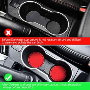 Universal Car Cup Holder Coasters - Durable & Stylish