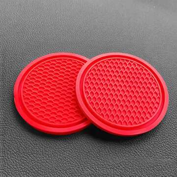 Universal Car Cup Holder Coasters - Durable & Stylish